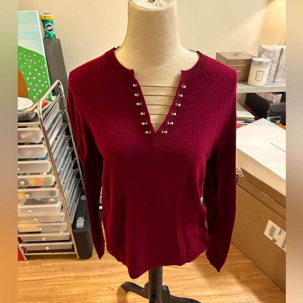 The Kooples Metal Closure Sweater